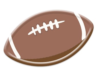 Football Shaped Dessert Plates 8ct – Game Day Party Plates