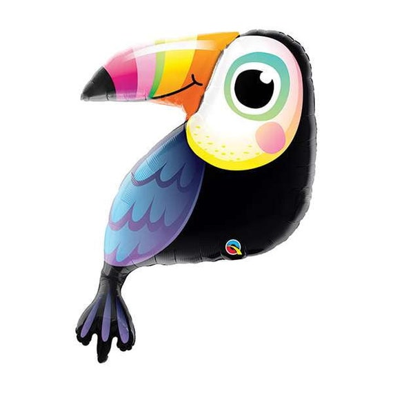 Giant Colorful Toucan Balloon 41" | Tropical Baby Shower | Summer Luau Party Decorations | Jungle Birthday | Twocan 2nd Birthday | Safari Il_570xn