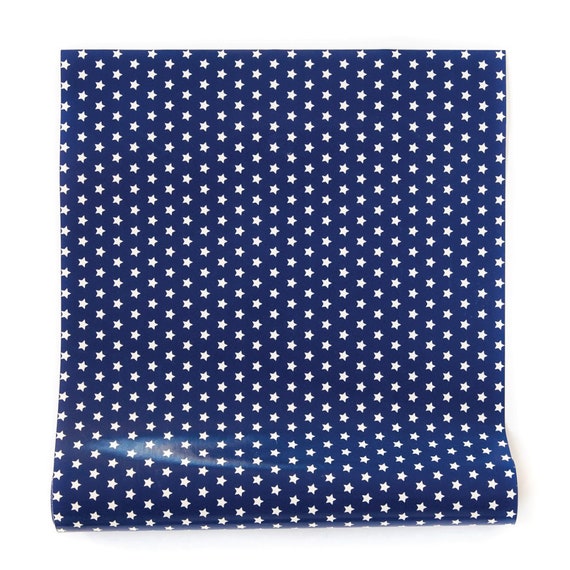 Patriotic Stars Blue Paper Table Runner 16" x 120" | 4th of July Party | Memorial Day Decor | July 4th Birthday | Red White & Blue Decor Il_570xn