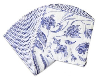 SALE | Blue Willow Lunch Napkins 30ct | Floral Bridal Shower Napkins | Floral Baby Shower | Tea Party Napkins | Tea Party Bridal Shower