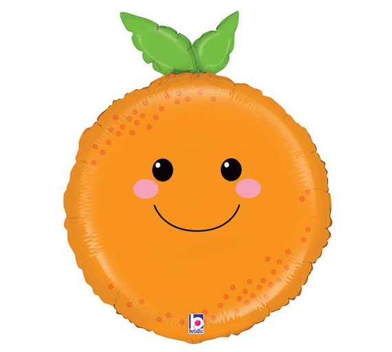 Happy Orange Balloon 26" | Tropical Birthday | Tutti Fruity Party | Twotti Frutti | Tropical Fruit Stand Summer Pool Decorations Il_570xn