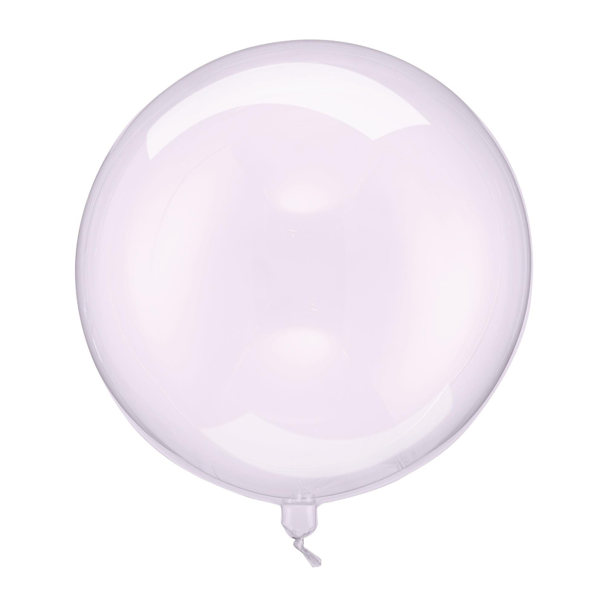 Clear Purple Sphere Balloon 15.7in | Purple Bubble Balloon | Transparent Balloons | Clear Bubble Balloon | Mermaid Party Balloon