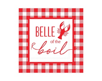Crawfish Boil Party Napkins (20ct) – Seafood or Lobster Boil Celebration Decor