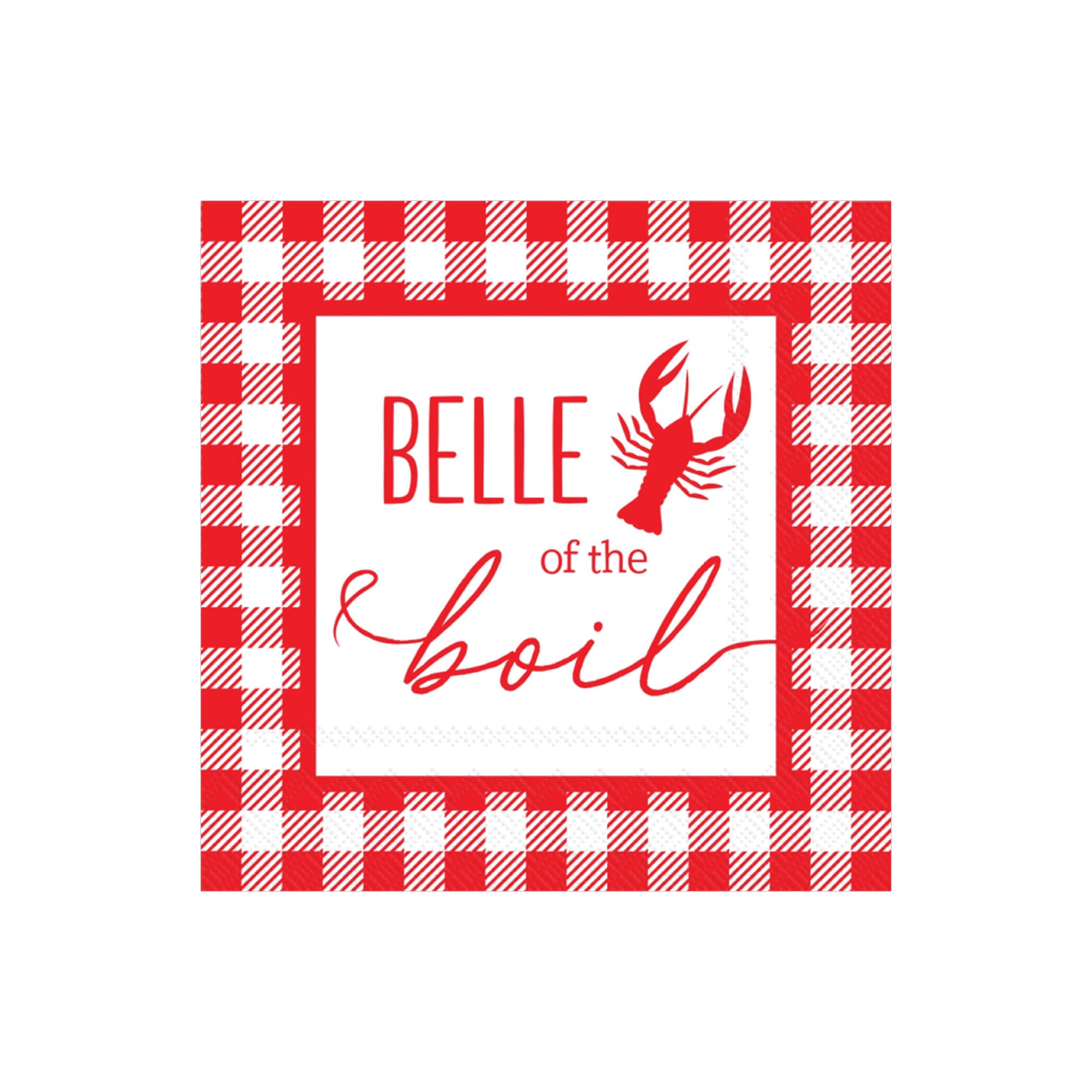 Belle of the Boil Lunch Napkins 20ct Crawfish Birthday Crawfish Boil Party Lobster Party Decorations Nautical Bachelorette