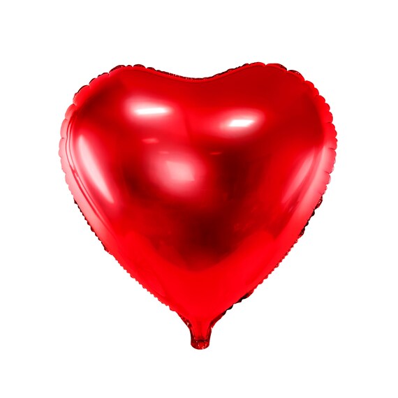 Red Heart Balloon 18" | Engagement Party | Bachelorette Party | Valentine's Heart Balloon | Red Party Decor Il_570xn