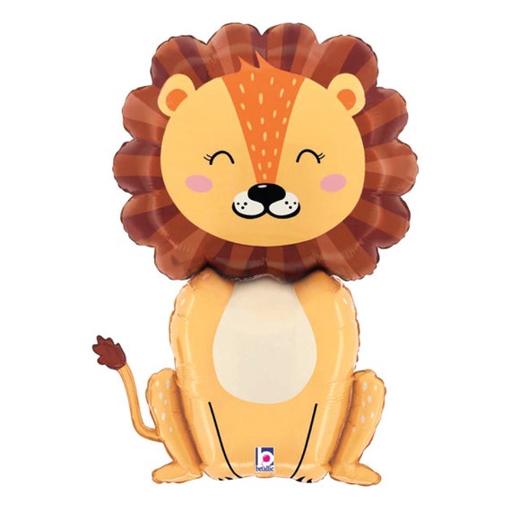Palloncino leone gigante da 29 / Compleanno Safari / Festa nella giungla /  Uno selvaggio / Due decorazioni selvagge / Palloncini Mylar leone / Festa  di compleanno allo zoo -  Italia