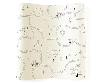 Adventure Map Paper Table Runner | Little Explorer | Adventure Awaits Baby Shower | One Happy Camper Birthday | Wilderness Baby Shower