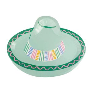 Fiesta Sombrero Dessert Plates 8ct | Fiesta Birthday Party | Fiesta Party Supplies | Fiesta Party Decor | Final Fiesta | First Fiesta