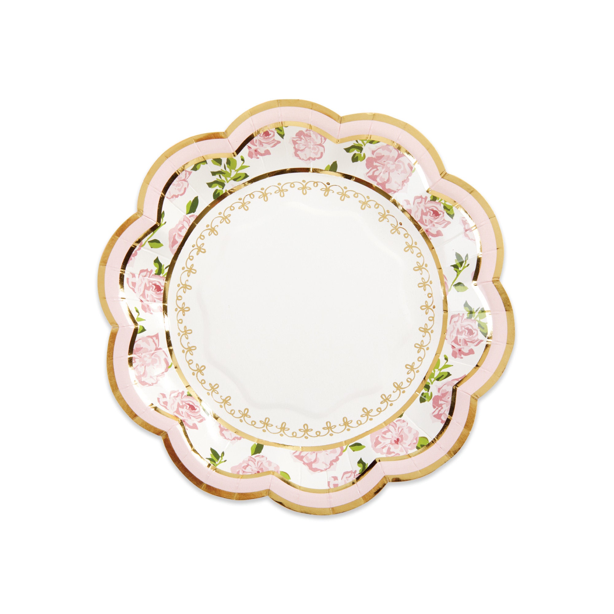 Pink Floral Tea Time Lunch Plates 8ct Tea for Two Birthday Etsy