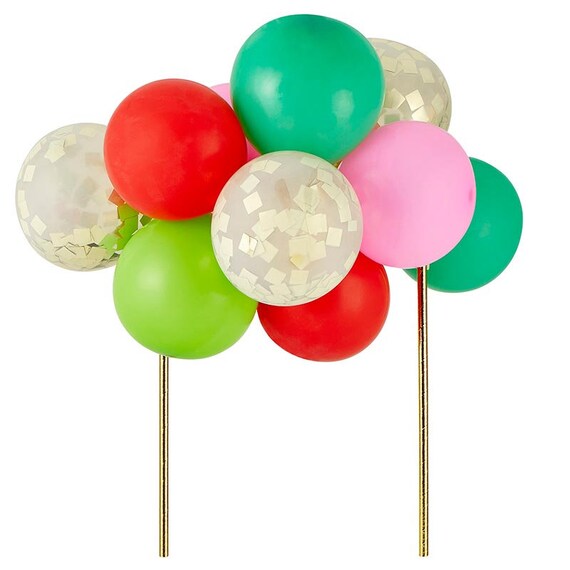 Christmas MiniBalloon Garland Cake Topper Kit Kids Christmas Party