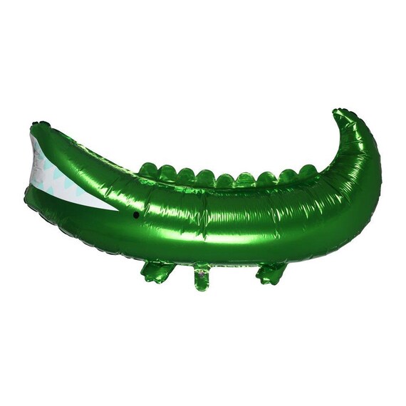 Crocodile Foil Balloon 40" | Safari Birthday Party | Jungle Baby Shower | Wild One Birthday Party | Zoo Animals | Meri Meri Party Balloon Il_570xn