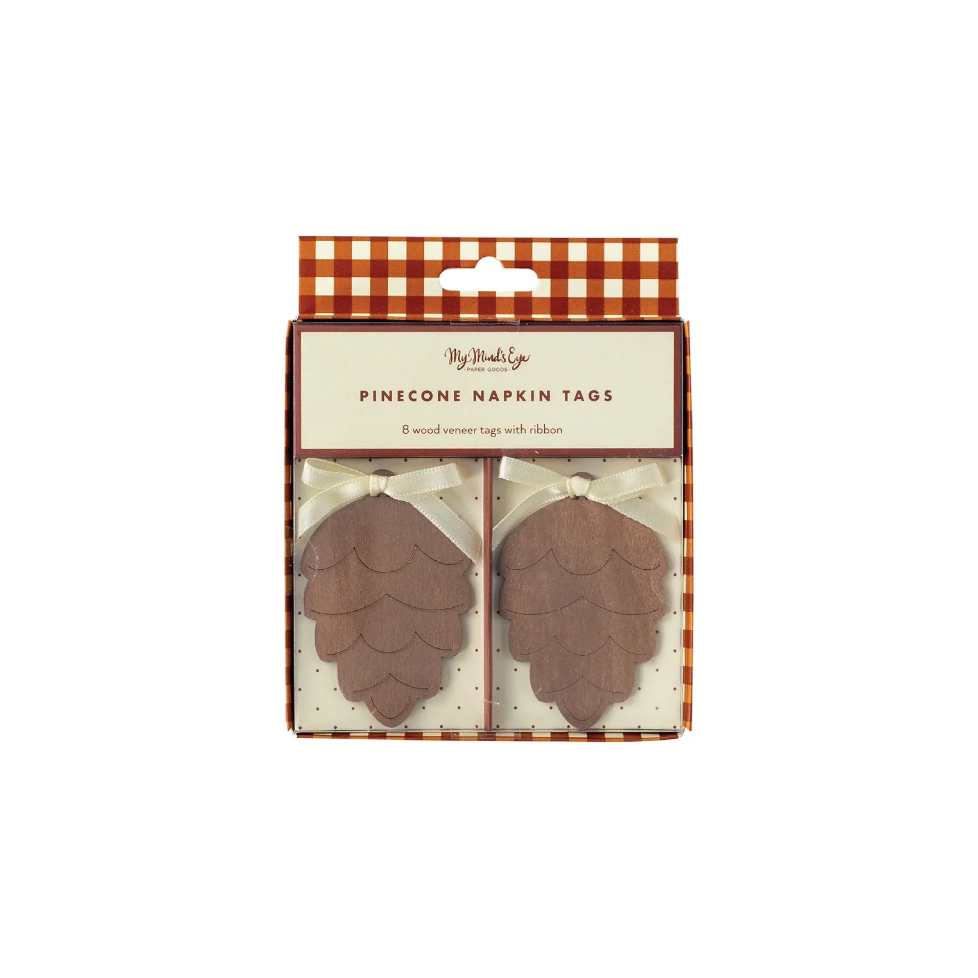 Wooden Pine Cone Napkin Tags 8ct Farmhouse Thanksgiving Napkin Rings Thanksgiving Table Decor Autumn Baby Shower