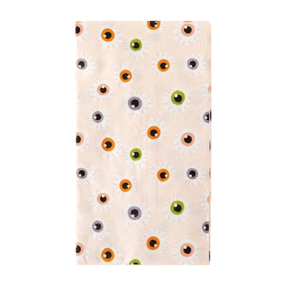 Halloween Eyeballs Guest Towels 24ct | Kids Halloween Party Decorations | Cute Halloween Birthday Party | Monster Party Decor Il_570xn