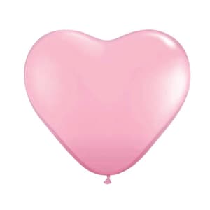 11&quot; Light Pink Heart Latex Balloons 5ct | Valentine&#39;s Day Decor | Galentine&#39;s Day Party | Baby Shower | Wedding Balloons | Engagement Shower