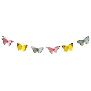 10ft Butterfly Bunting Decoration | Butterfly Party Decor | Butterfly Garland | Fairy Princess Party | Butterfly Nursery Decor | Baby Shower