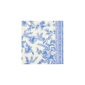 Servilletas de postre Toile francés 25ct / Decoración Toile De Jouy / Ducha nupcial / Vintage Tea Party Baby Shower / Día de la Madre / Cumpleaños de la fiesta del té