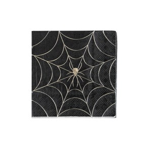 Serwetki deserowe Spider Web 18 szt. | Urodziny Halloween | Serwetki Halloween | Urodziny Pająka | Urodziny Superbohatera | Halloween Baby Shower