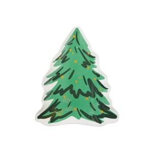 Serwetki obiadowe Holiday Tree Lunch Napkins 20ct | Serwetki świąteczne | Dekoracja stołu na Boże Narodzenie | Wesoła i jasna impreza świąteczna | Bożonarodzeniowy baby shower