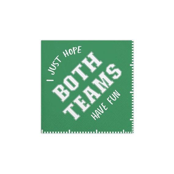 Both Teams Football Dessert Napkins 20ct | First Year Down Football Birthday | Tailgate Baby Shower | Super Bowl Party | College Game Day Il_570xn