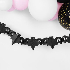 Halloween Bat Tissue Garland Kids Halloween Party Decorations Halloween Birthday Halloween Bunting Banner Halloween Photo Backdrop image 3