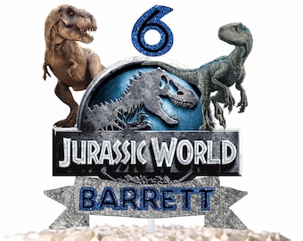 Jurassic Cake Topper Etsy Jurassic Cake Topper Etsy