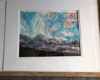 Original watercolour painting | Land of living skies