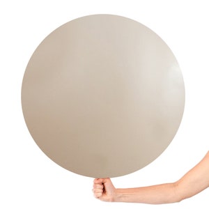 Matte Beige Giant Latex Balloon | White Sand Latex Balloon - 24 inch | Gender Neutral Baby Shower Decor  | Bridal Decor | Made in USA