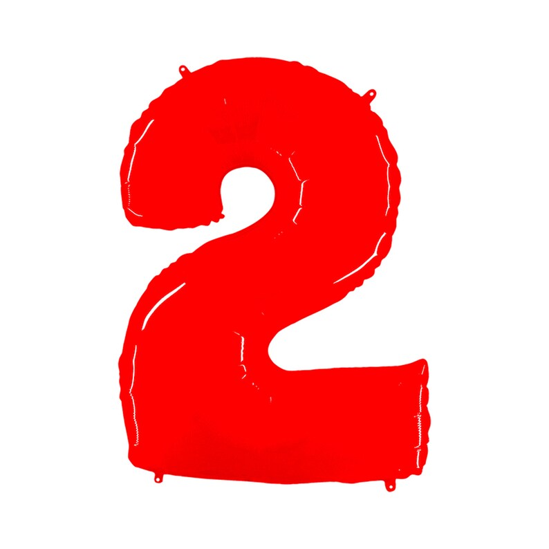 Giant Number Balloons Bright Red Mylar Number Balloons