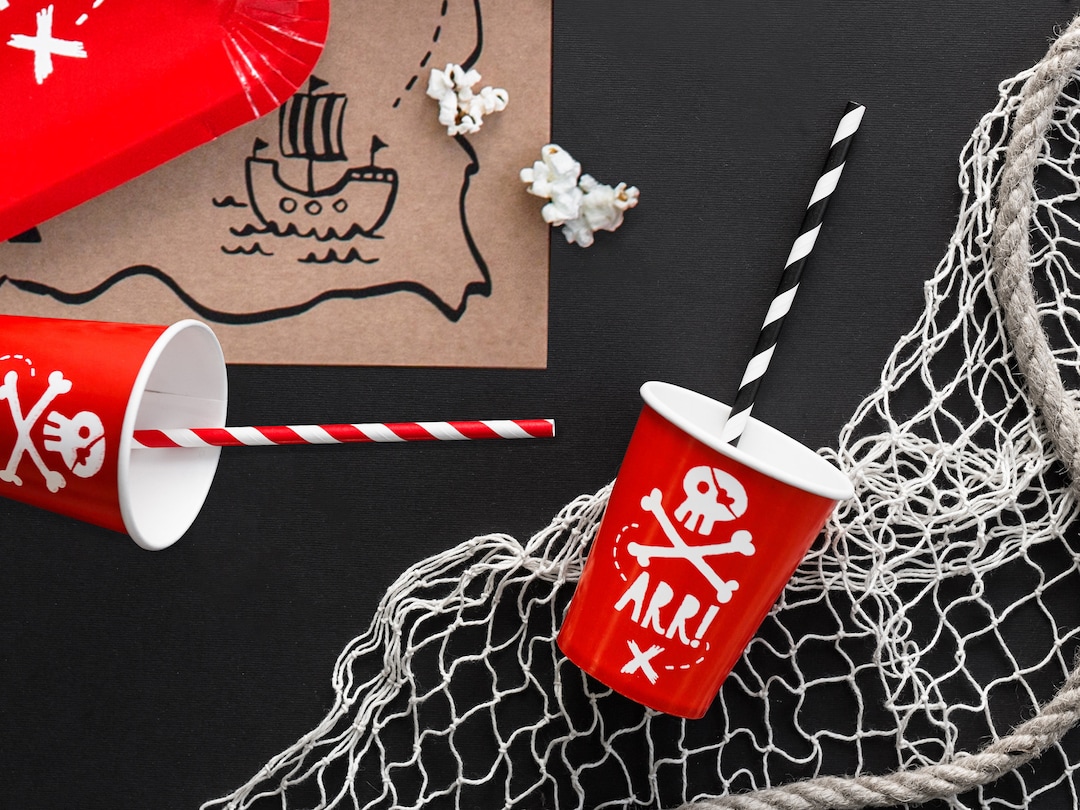 Pirate Party Paper Cups | Pirate Party Decorations | Kids Pirate Party ...