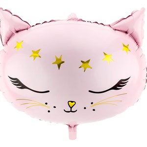 Kitty Cat Mylar Balloon | Kitty Cat Birthday Party | Pink Kitty Party Decorations | Kitty Birthday