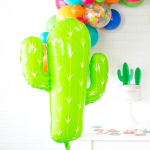 CACTUS Balloon - Giant 31 Inch Cactus Balloon - Cactus Party Decor - 31 Inch Mylar Balloon - Cactus Party, Fiesta Party Decor, Cinco de Mayo