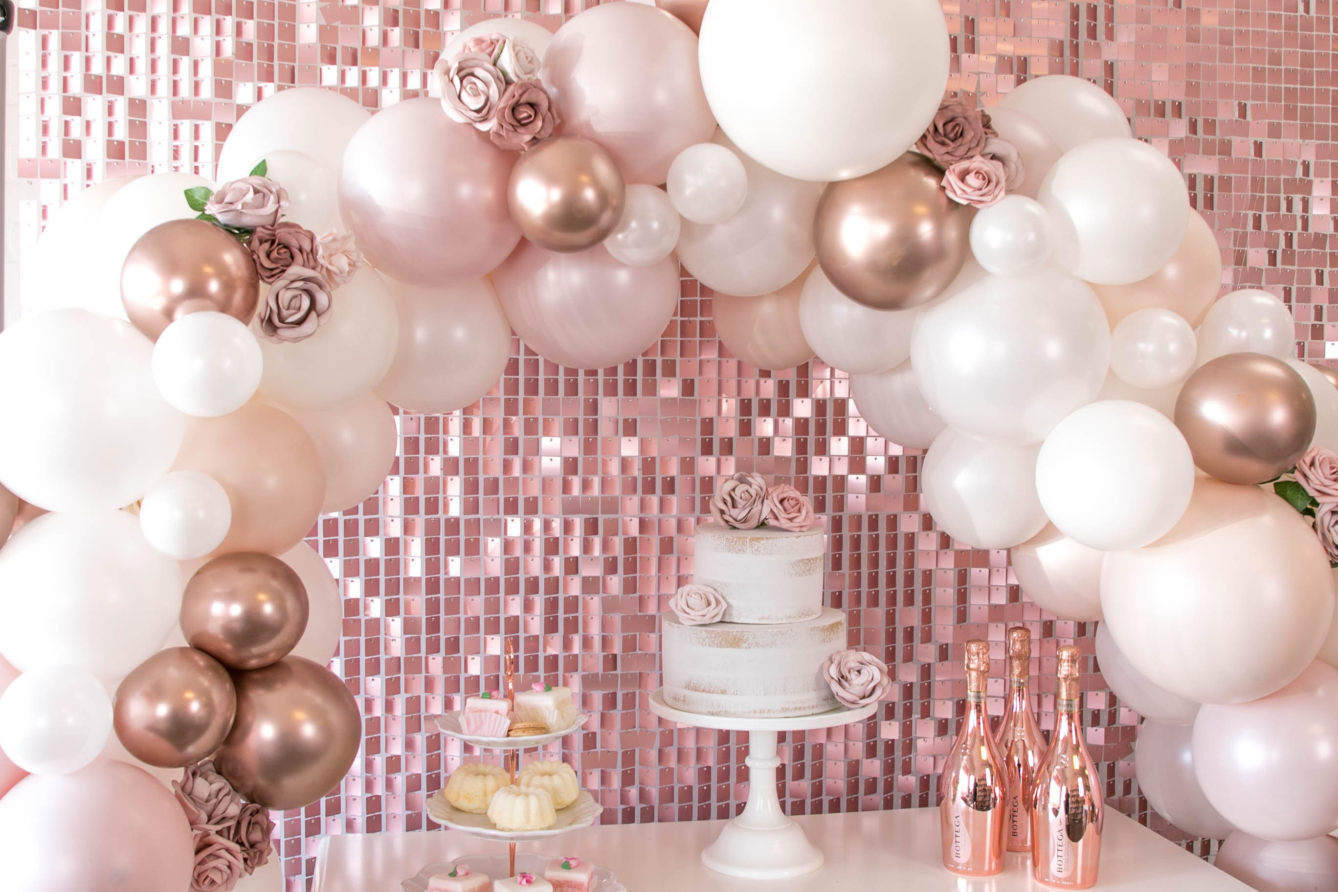 Pink And White Gold Balloon Arch Garland Kit With 1 9 Number Pink And Gold  Balloons Perfect For Baby Showers, Weddings, Birthdays, And Party  Decorations X0726 From Sihuai07, $17