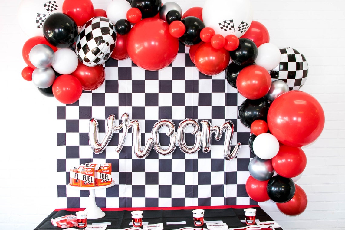 Vintage Race Car Balloon Vintage Car Mylar Balloon Vintage Etsy