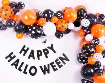 Details about   Halloween Balloons Party Decorations Kit DIY Balloon Party 