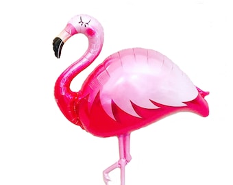 Globo FLAMINGO / Globo gigante de Mylar con flamenco rosa / 46 pulgadas / Decoración para fiesta de flamencos / Let's Flamingle / Primer cumpleaños de flamenco