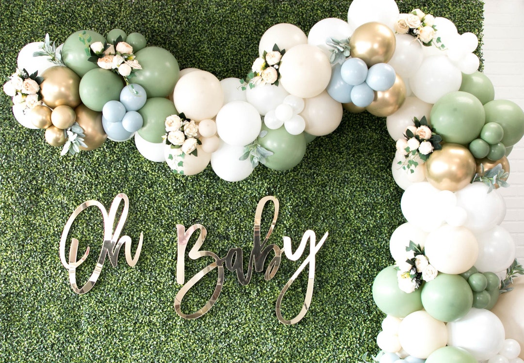 Eucalyptus Balloon Garland Kit Eucalyptus & White Sand Balloon Arch Bridal Shower Decor Baby