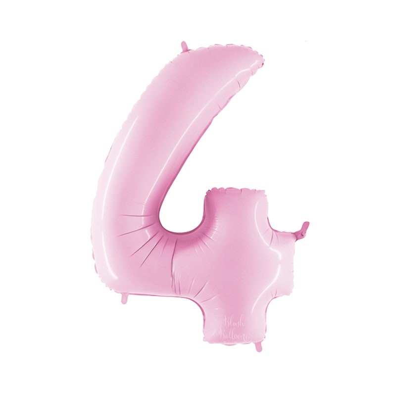 Giant Light Pink Number Balloons Pink Mylar Number Balloons Etsy