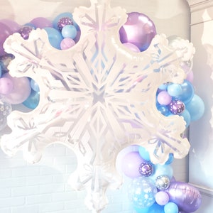 Frozen Balloon Garland Kit Frozen Balloon Arch, Winter Onederland Party Frozen Birthday Party, Frozen Party Decor, Frozen Balloons image 9