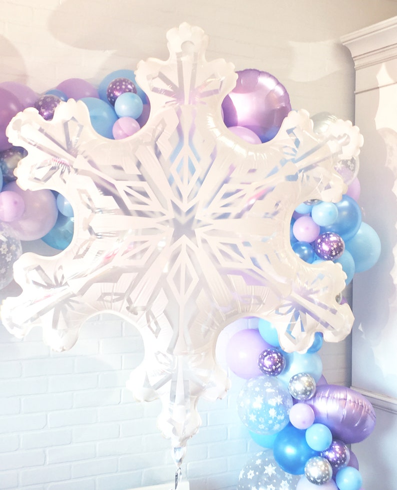 Frozen Balloon Garland Kit Frozen Balloon Arch, Winter Onederland Party Frozen Birthday Party, Frozen Party Decor, Frozen Balloons image 9