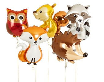 DEER Balloon, Giant Deer Mylar Balloon - Woodland Animal Balloons - Wild One Party Decor - 36 Inch Dear Balloon, Baby Shower