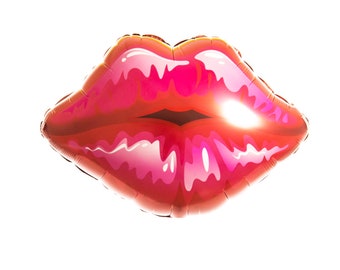 Giant Kiss Balloon | Lip Balloon | 30 Inches Wide | Valentines Day Balloons | Valentines Backdrop | Cute Valentines Day Balloons