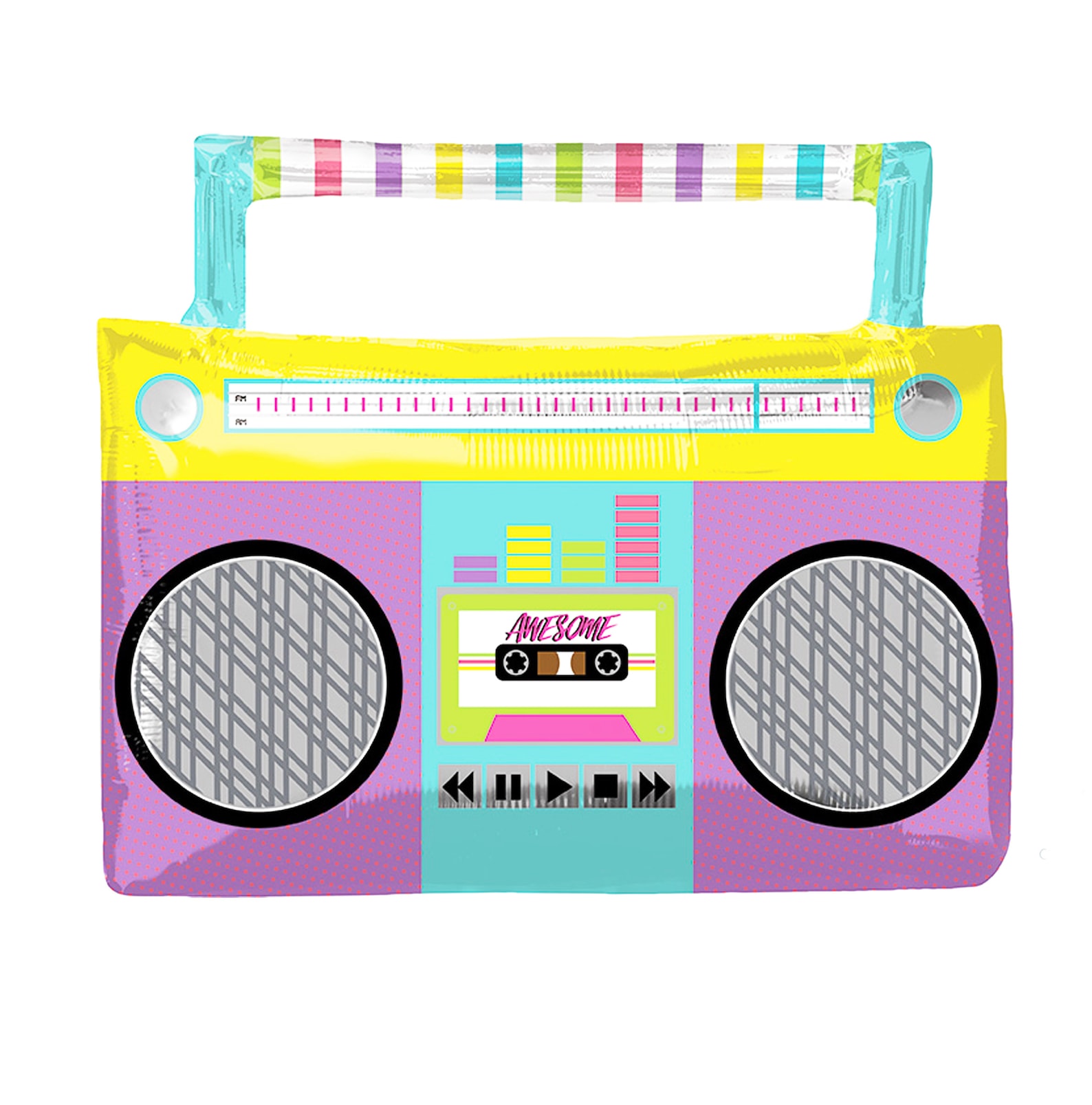 Boombox Balloon Giant Boombox Music Mylar Balloon 80's Etsy