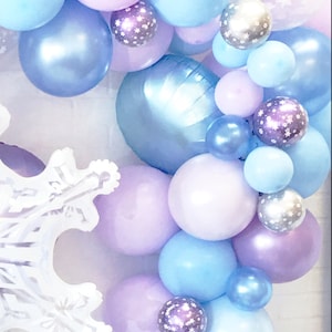 Frozen Balloon Garland Kit Frozen Balloon Arch, Winter Onederland Party Frozen Birthday Party, Frozen Party Decor, Frozen Balloons image 2