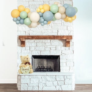 Classic Winnie the Pooh Balloon Garland Kit Retro Winnie the Pooh Balloon Arch Neutral Colored Baby Shower matte colors image 2