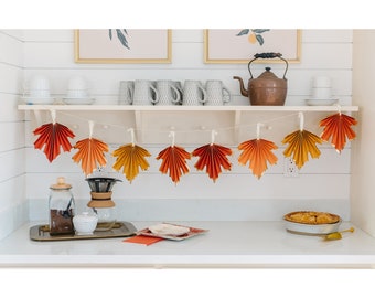 Thanksgiving Banner | Autumn Leaf Banner | Thanksgiving Table Decor | Autumn Table Decor | Friendsgiving Decor | Thanksgiving Garland