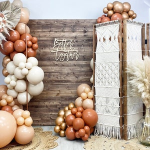 Rustic Boho Balloon Garland Kit | Fall Harvest Balloon Arch | Spiced Pumpkin | Bridal Shower Decor | Fall Themed Baby Shower