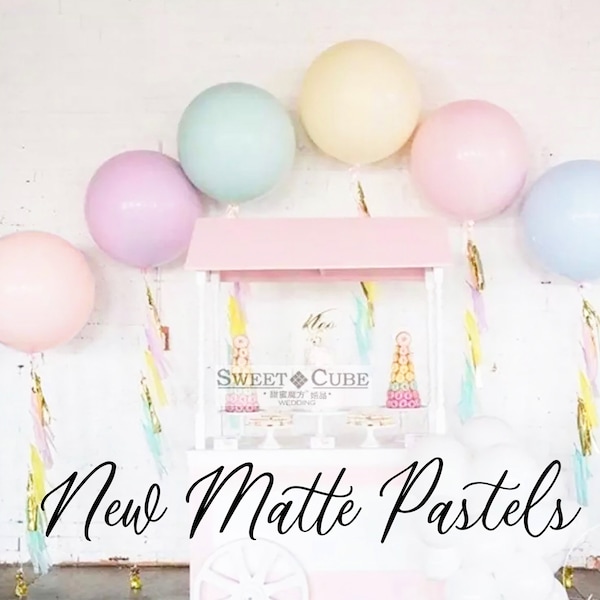 24 Inch Pastel Balloons Etsy