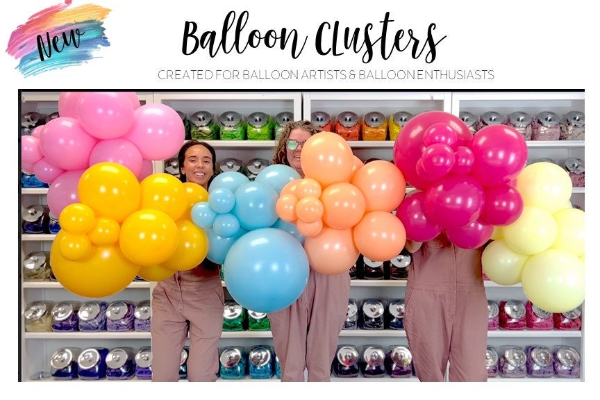 Balloon Clusters | Clusters for Balloon Garlands and Balloon Arches | Designed for Balloon Artists | Tuftex Sempertex Kalisan | DIY Balloons