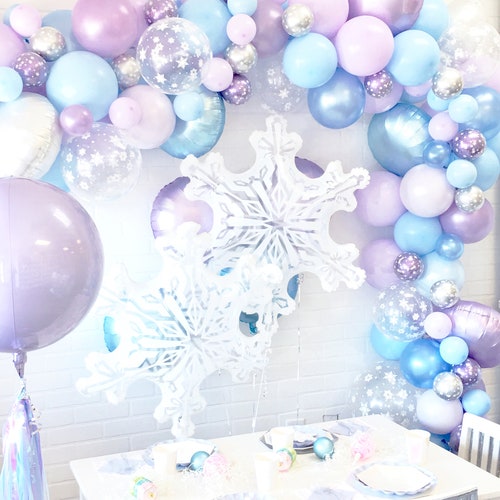 Meisje Herformuleren vis Frozen Balloon Garland Kit Frozen Balloon Arch Winter - Etsy