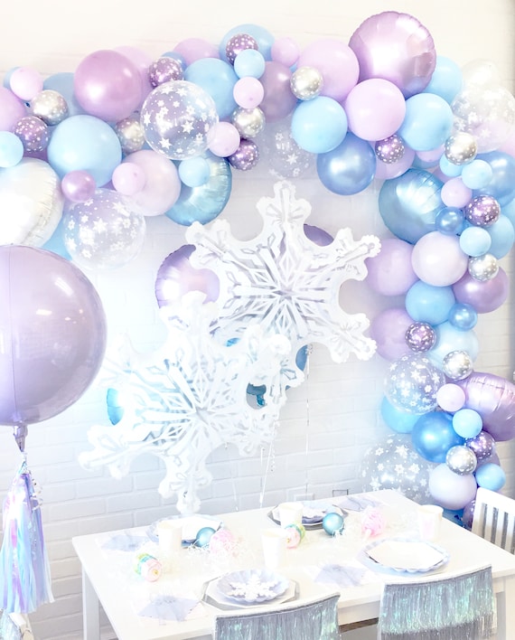 Frozen Theme Snowflake Winter Onederland 1st Birthday Party Decorations  Balloon Garland Kit Silver For Boys Girls First Supplies - Ballons &  Accessories - AliExpress